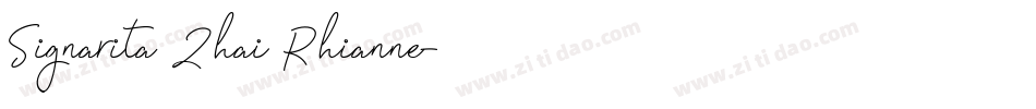Signarita Zhai Rhianne字体转换